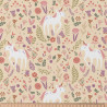 Acryl Coated Cotton JOLICORN Wheat / Pink